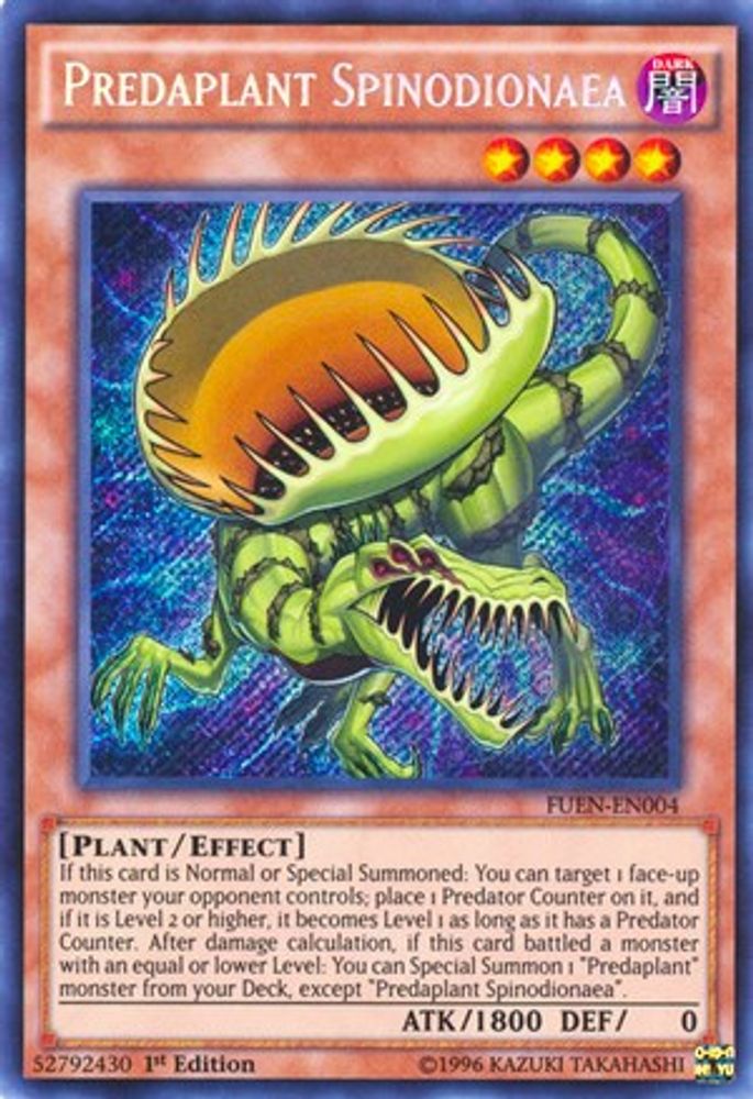 Predaplant Spinodionaea (FUEN-EN004) - Secret Rare