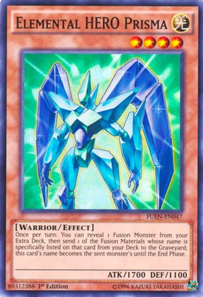 Elemental HERO Prisma (FUEN-EN047) - Super Rare