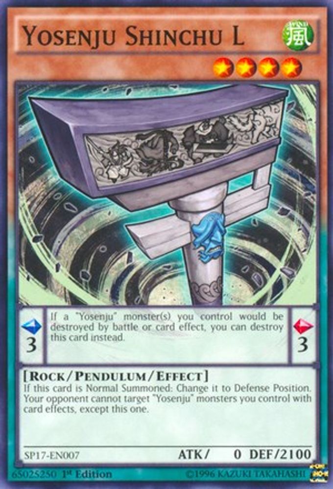 Yosenju Shinchu L (Starfoil) (SP17-EN007) - Starfoil Rare
