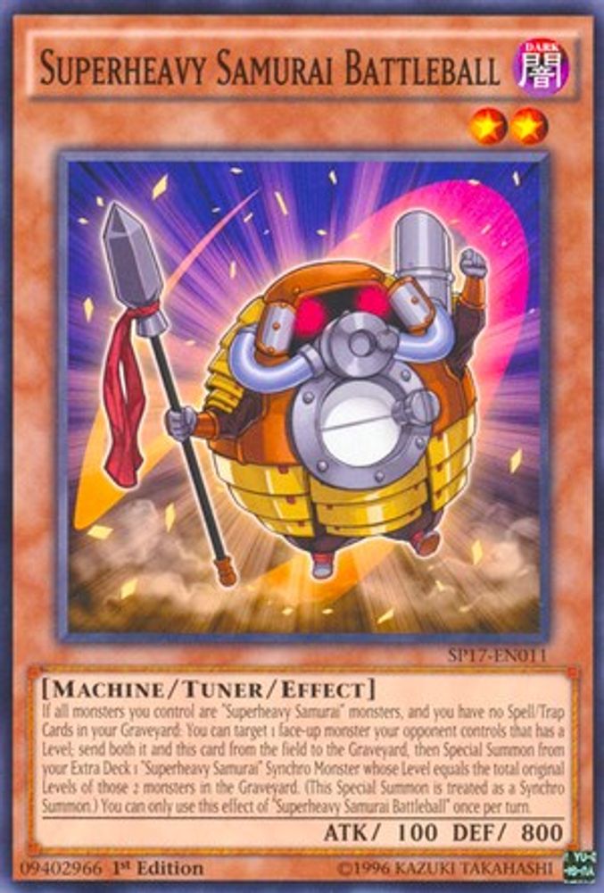 Superheavy Samurai Battleball (SP17-EN011) - Common