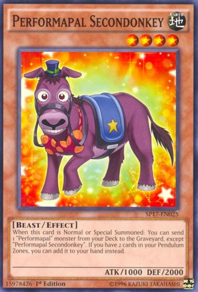 Performapal Secondonkey (SP17-EN025) - Common