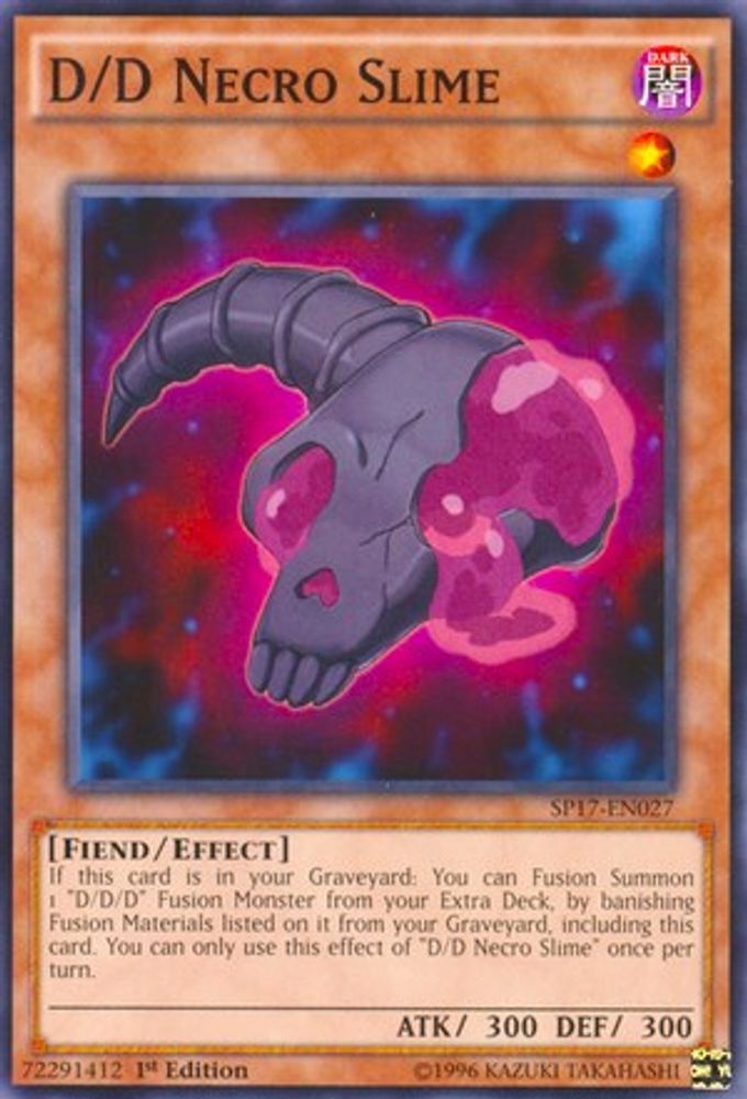 D/D Necro Slime [SP17-EN027] Starfoil Rare 