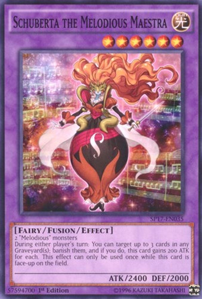 Schuberta la Mélodieux Maestra [SP17-EN035] Starfoil Rare 
