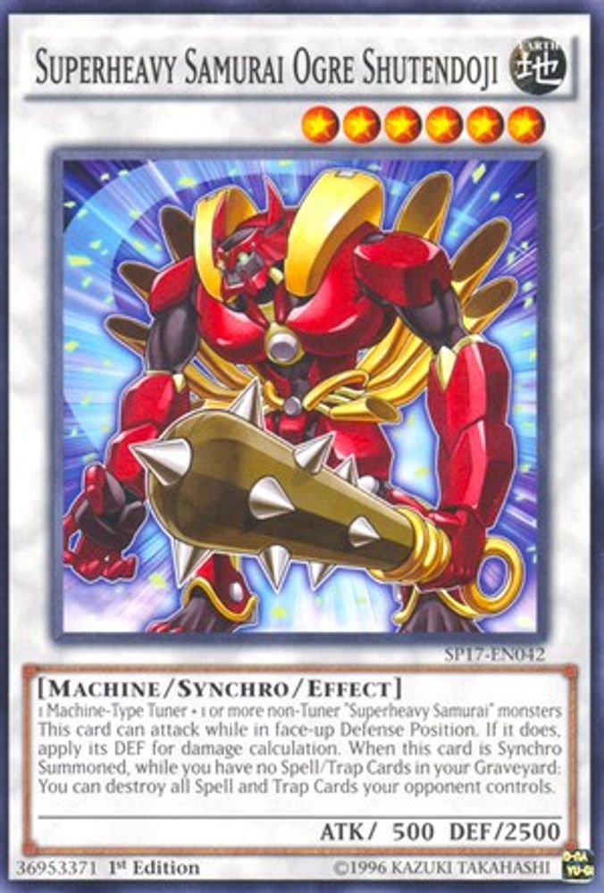 Superheavy Samurai Ogre Shutendoji (Starfoil) (SP17-EN042) - Starfoil Rare