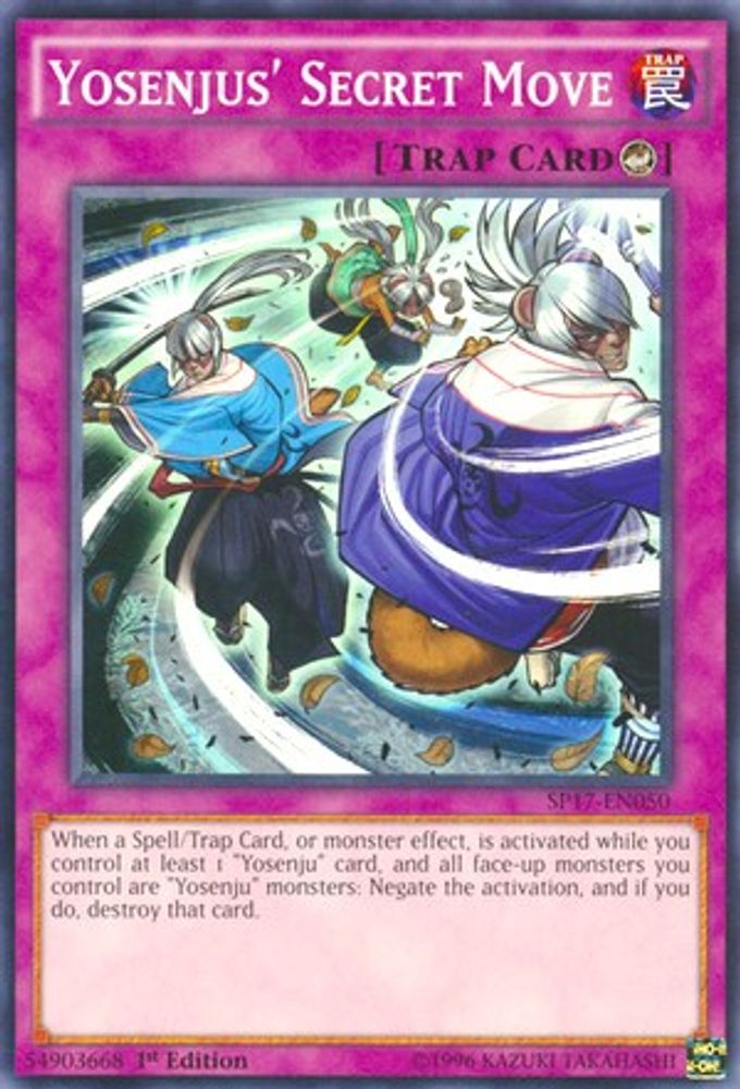 Yosenjus' Secret Move (SP17-EN050) - Common