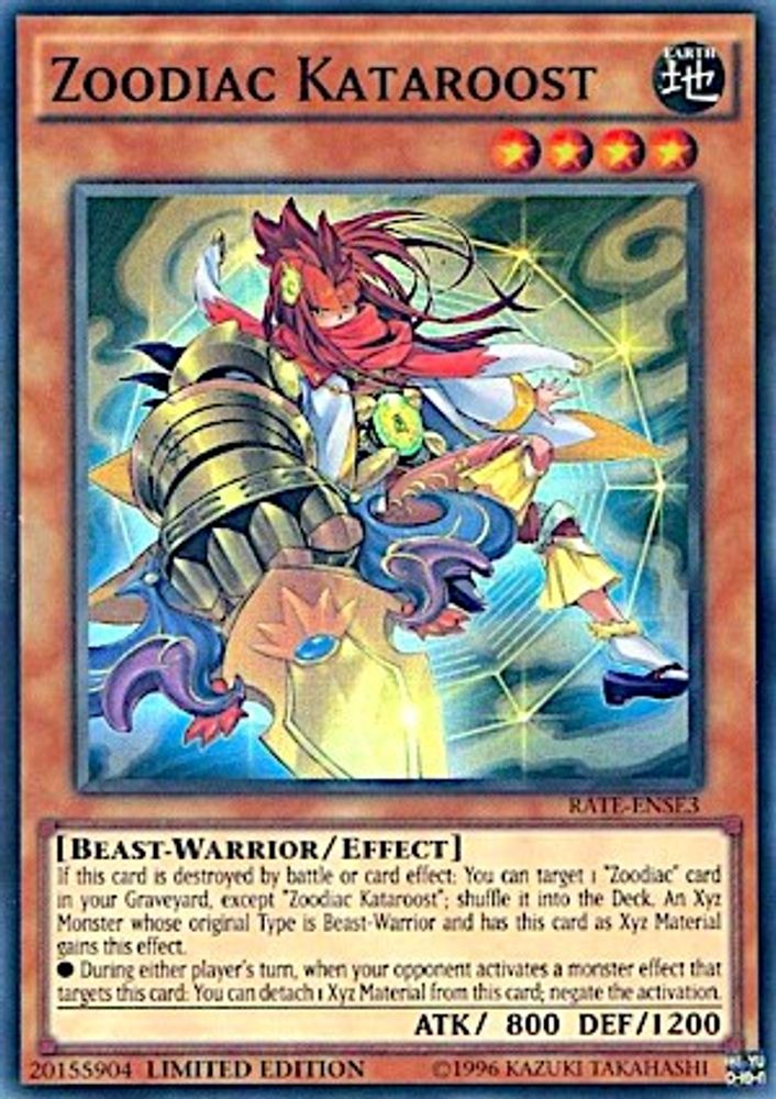 Kataroost zoodiaque [RATE-ENSE3] Super Rare 