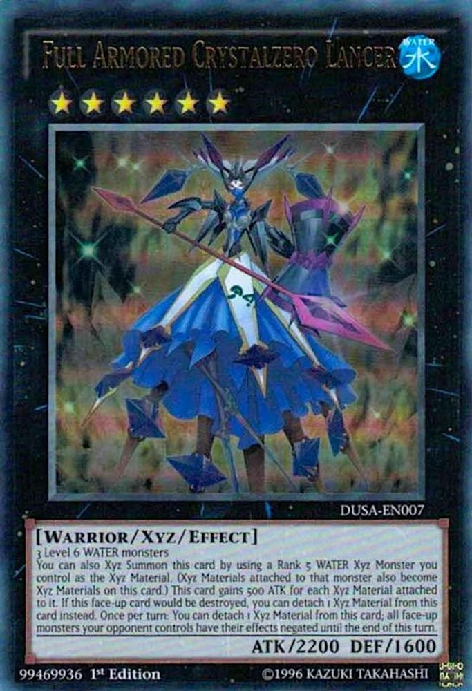 Lancer Crystalzero entièrement blindé [DUSA-EN007] Ultra Rare 