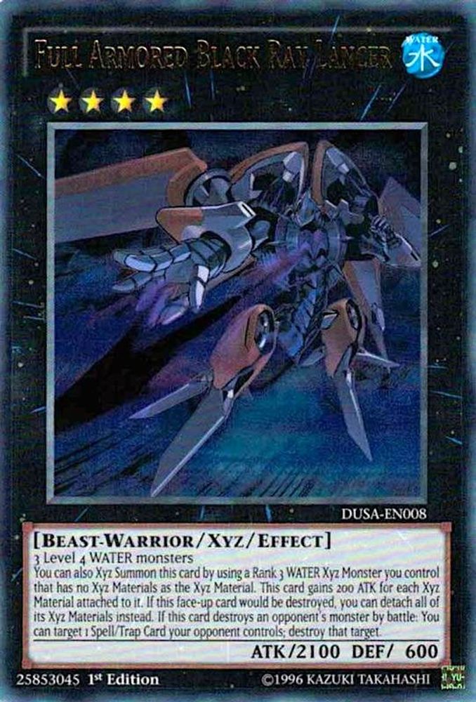 Full Armored Black Ray Lancer (DUSA-EN008) - Ultra Rare