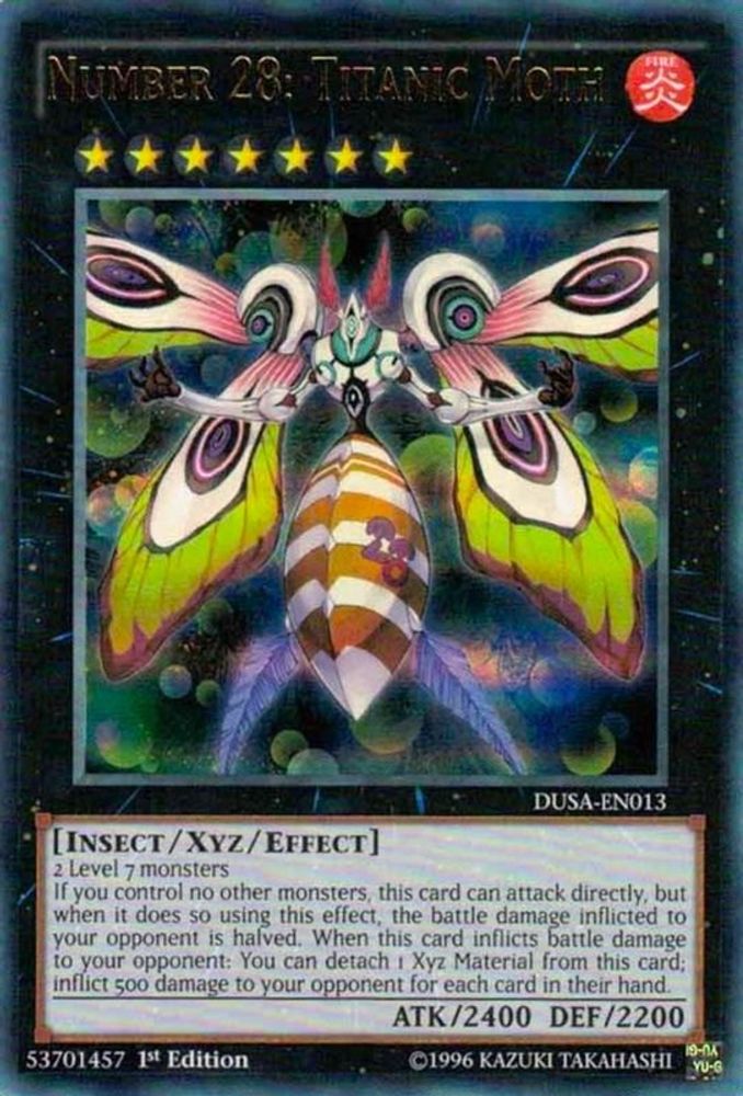 Number 28: Titanic Moth (DUSA-EN013) - Ultra Rare