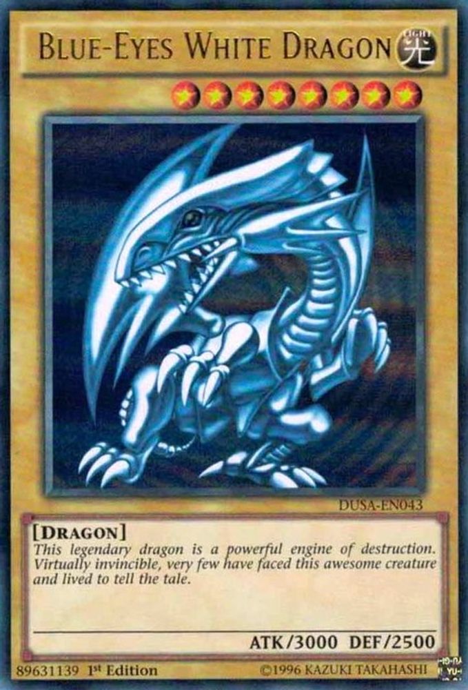 Dragon blanc aux yeux bleus [DUSA-EN043] Ultra Rare 