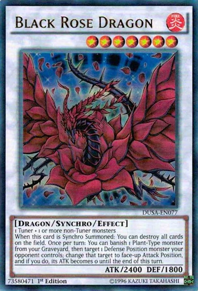 Black Rose Dragon (DUSA-EN077) - Ultra Rare