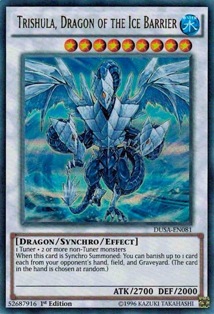 Trishula, Dragon of the Ice Barrier (DUSA-EN081) - Ultra Rare
