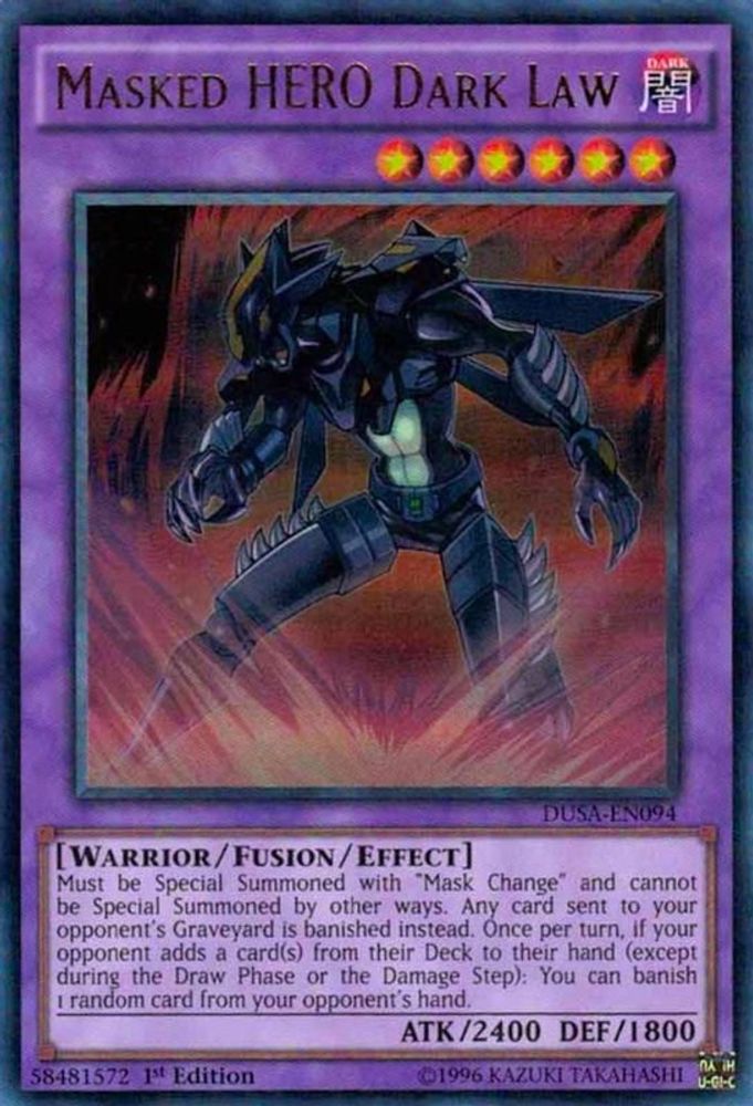 Masked HERO Dark Law (DUSA-EN094) - Ultra Rare