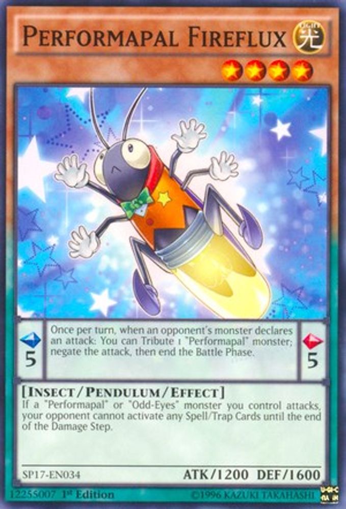 Performapal Fireflux (Starfoil) (SP17-EN034) - Starfoil Rare