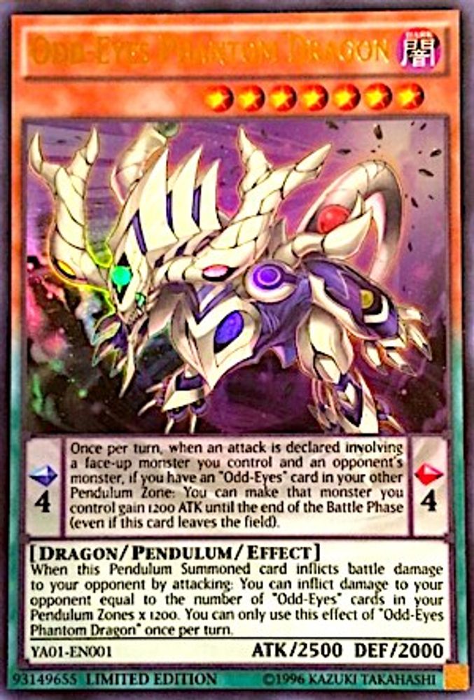Odd-Eyes Phantom Dragon (YA01-EN001) - Ultra Rare