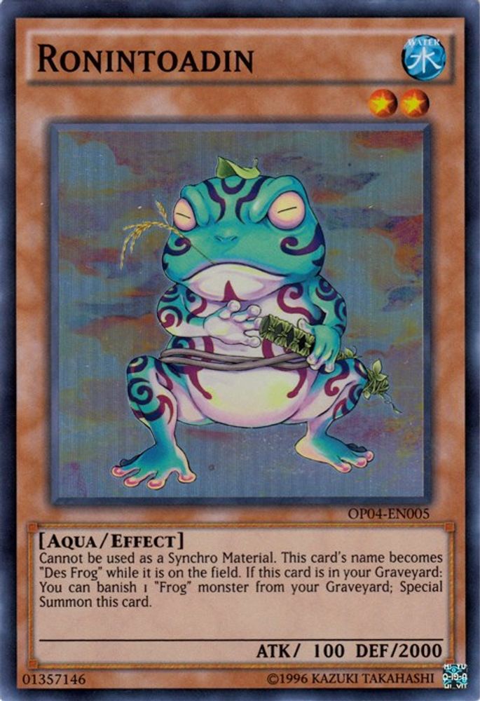 Ronintoadin (OP04-EN005) - Super Rare