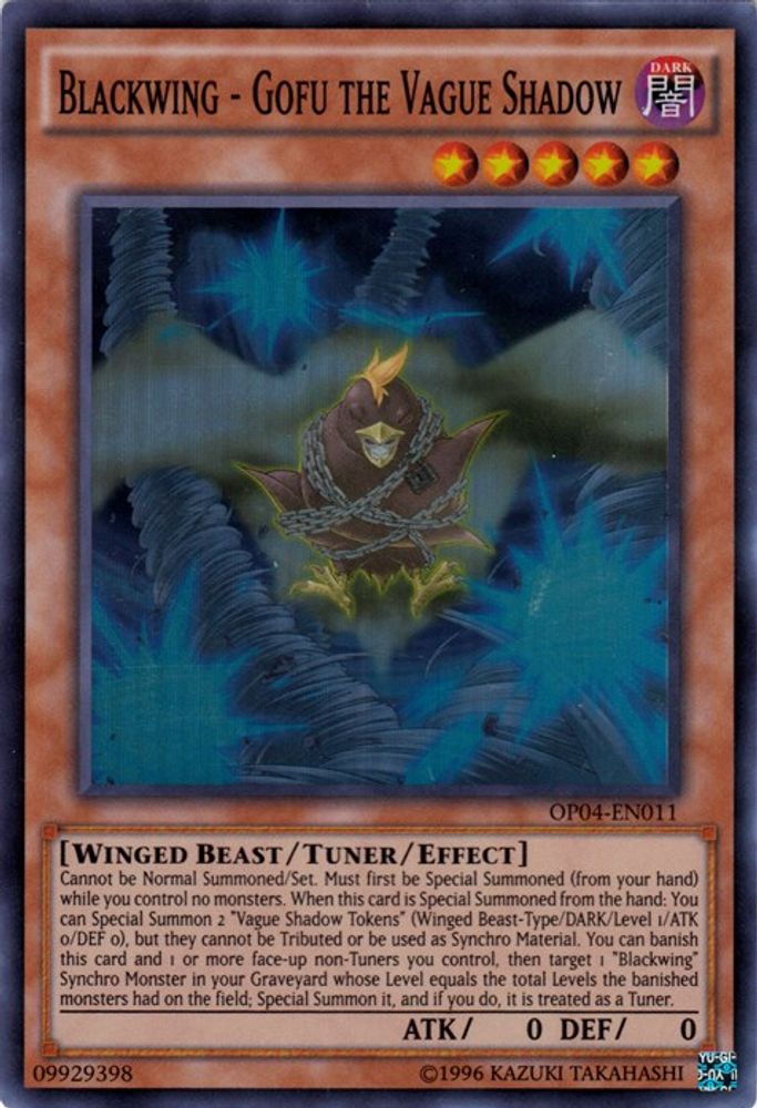 Blackwing - Gofu the Vague Shadow (OP04-EN011) - Super Rare