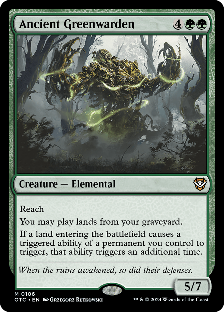 Ancien gardien vert [Commandant des hors-la-loi de Thunder Junction] 