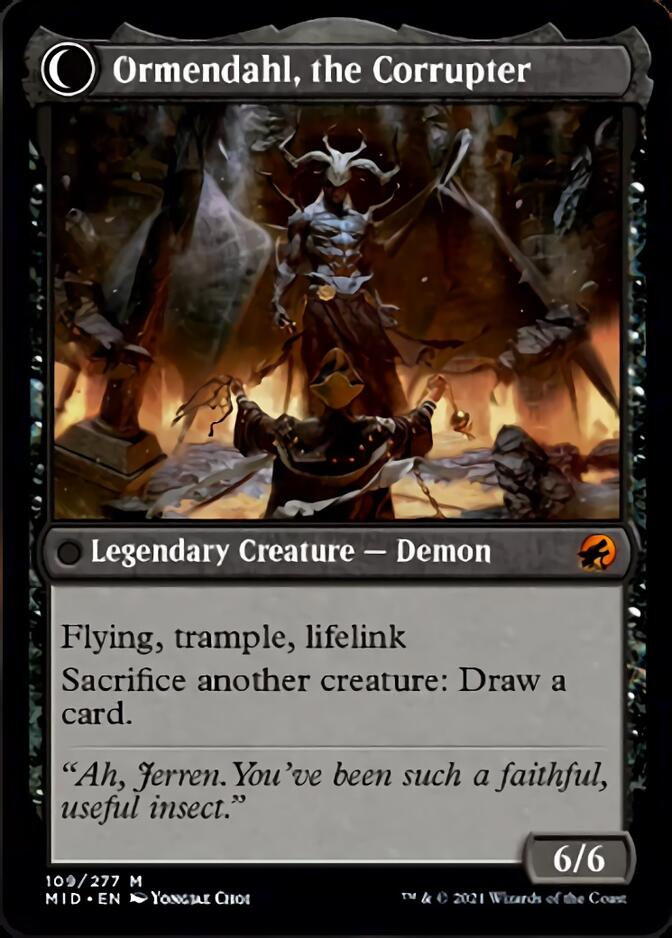 Jerren, Corrupted Bishop (MID-109) - Innistrad: Midnight Hunt: (Double Faced Transform)