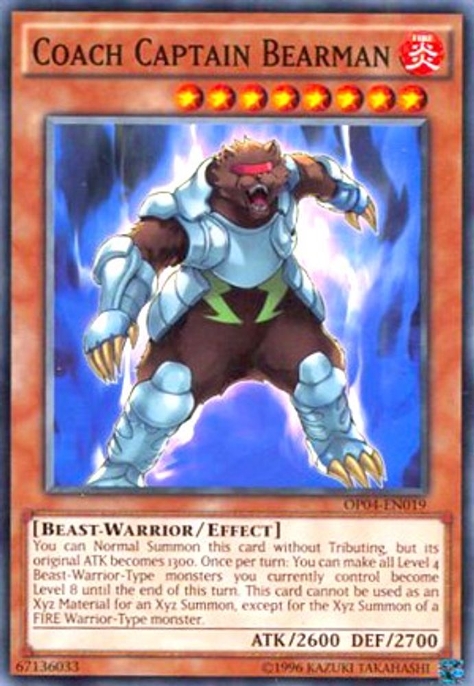 Coach Captain Bearman (OP04-EN019) - Common