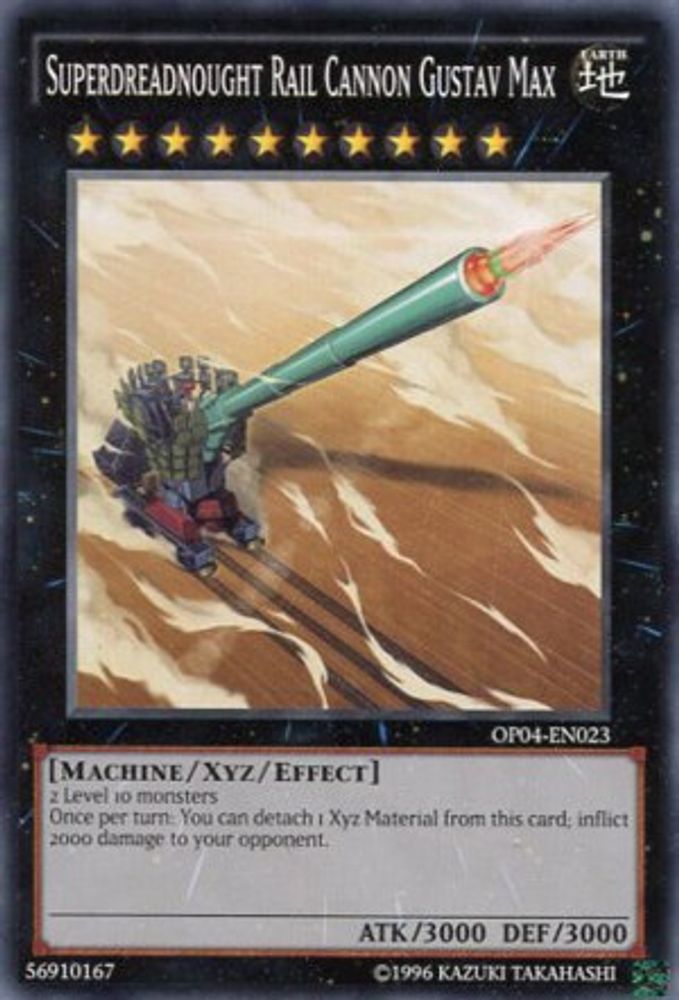 Superdreadnought Rail Cannon Gustav Max (OP04-EN023) - Common