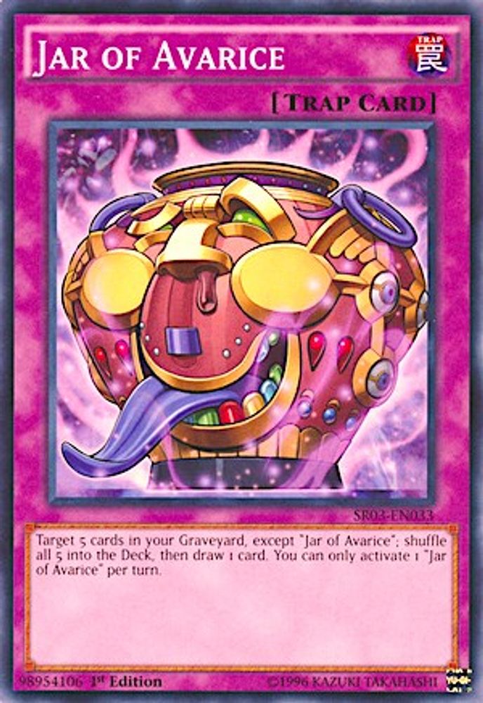 Jar of Avarice (SR03-EN033) - Common