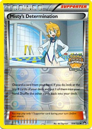 Misty's Determination - 104/122 (Regional Championships)/122  - Reverse Holofoil - Promo