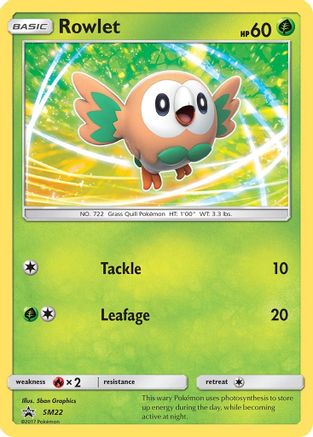 Rowlet - SM22  - Holofoil - Promo