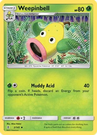 Weepinbell 002/145  - Uncommon