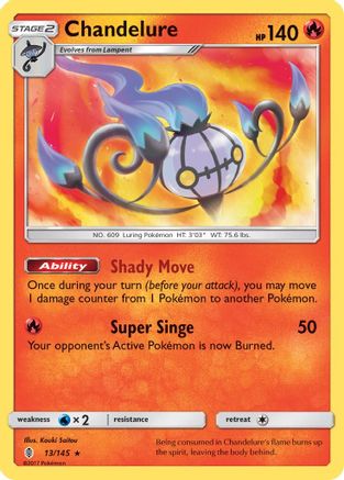 Chandelure 013  - Holofoil - Holo Rare