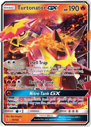 Turtonator GX 018  - Holofoil - Ultra Rare
