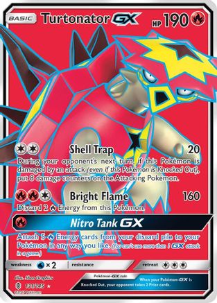 Turtonator GX (Full Art)/145  - Holofoil - Ultra Rare
