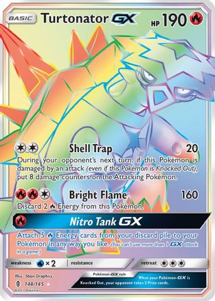 Turtonator GX (Secret)  - Holofoil - Secret Rare