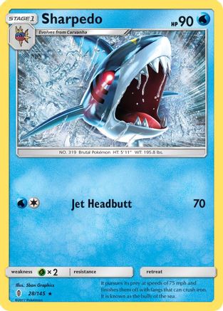 Sharpedo 028  - Rare