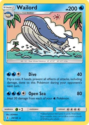Wailord 030  - Rare