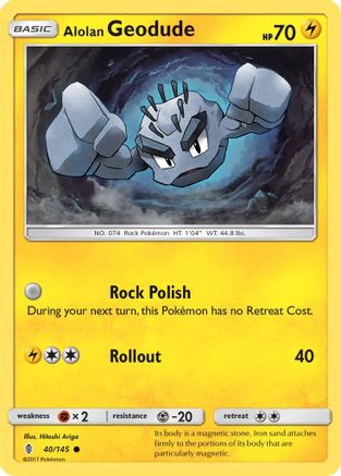 Alolan Geodude 040  - Common