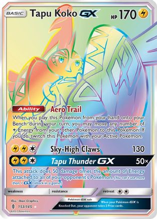 Tapu Koko GX (Secret)  - Holofoil - Secret Rare