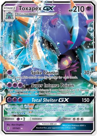 Toxapex GX 057  - Holofoil - Ultra Rare