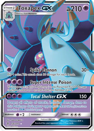 Toxapex GX (Full Art)/145  - Holofoil - Ultra Rare