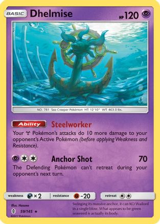 Dhelmise 059/145  - Holofoil - Holo Rare