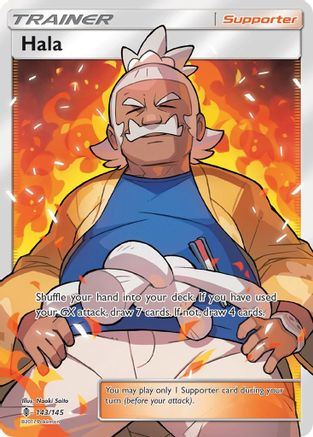 Hala (Full Art) 143/145  - Holofoil - Ultra Rare