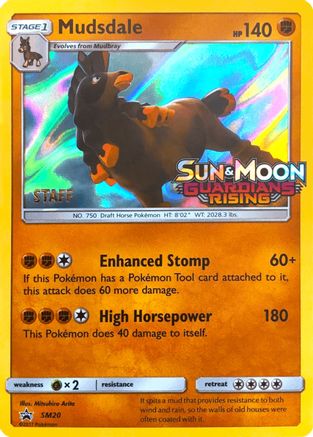 Mudsdale - SM20 (Prerelease) [Staff]  - Holofoil - Promo