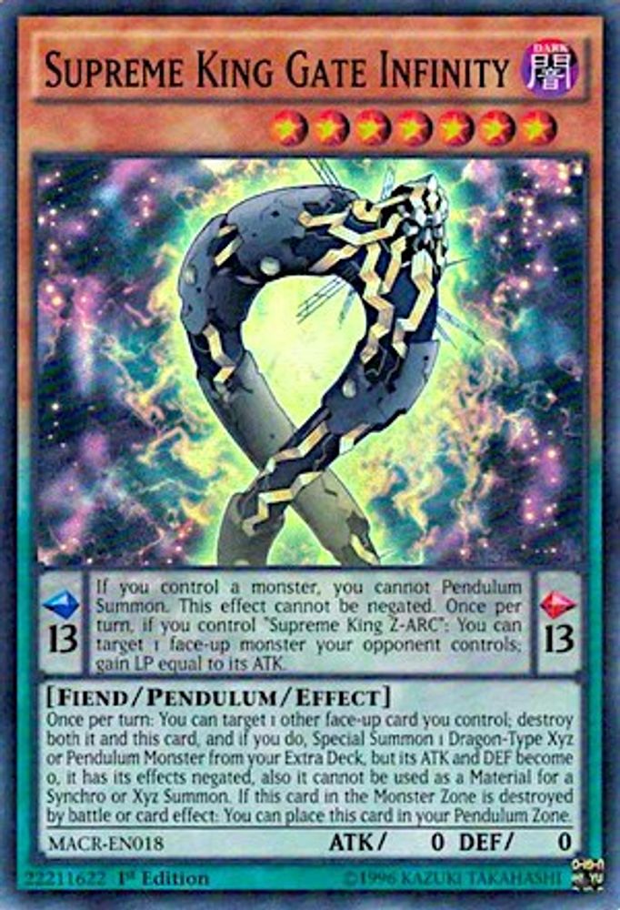 Supreme King Gate Infinity (MACR-EN018) - Super Rare