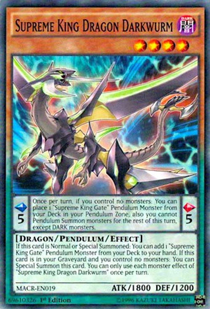 Supreme King Dragon Darkwurm (MACR-EN019) - Common