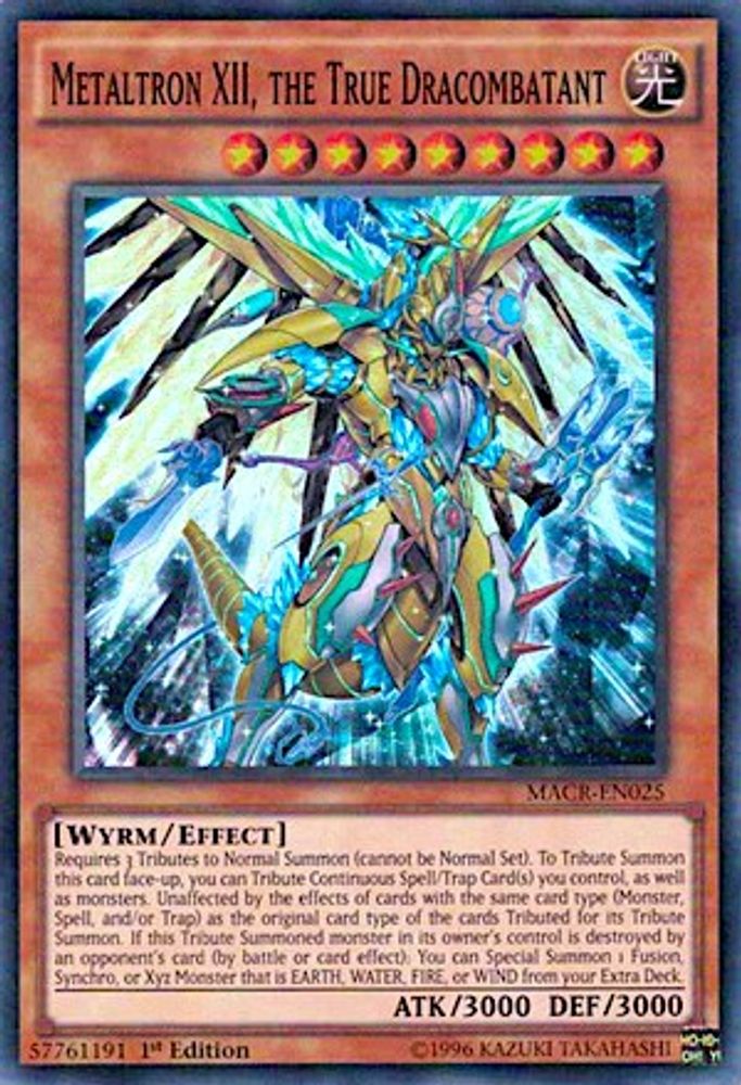 Metaltron XII, the True Dracombatant (MACR-EN025) - Super Rare