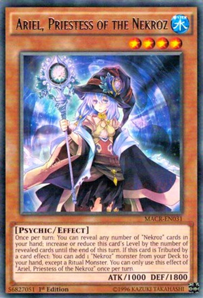Ariel, Priestess of the Nekroz (MACR-EN031) - Rare