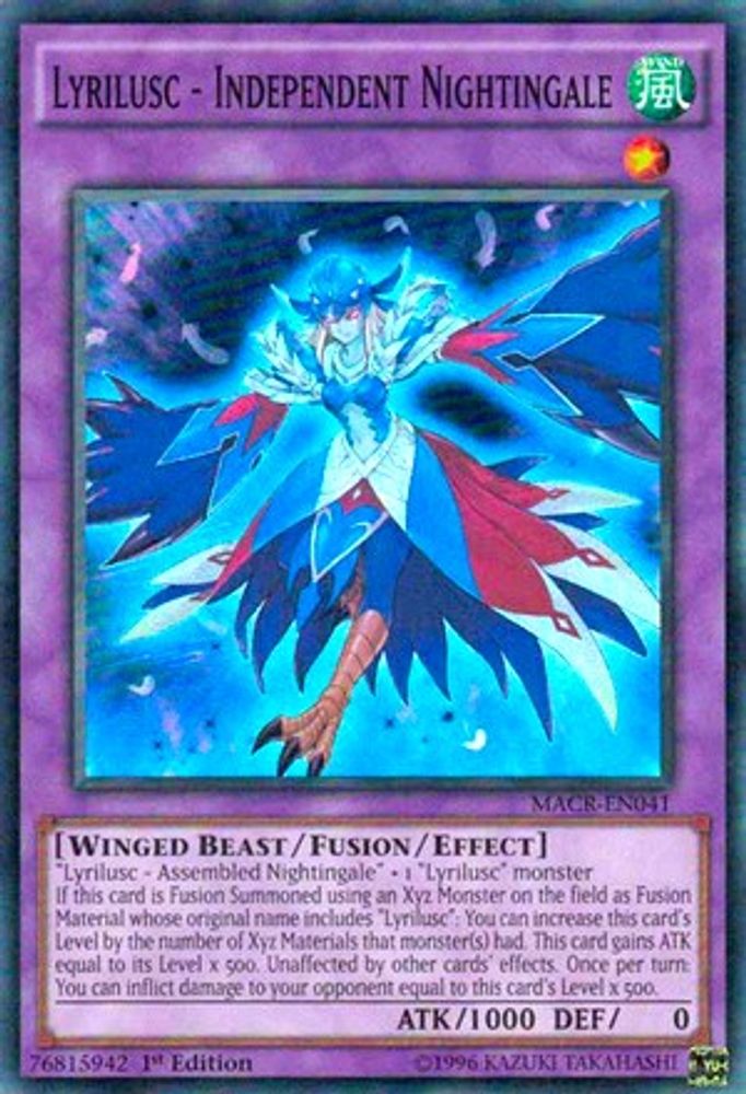 Lyrilusc - Independent Nightingale (MACR-EN041) - Super Rare