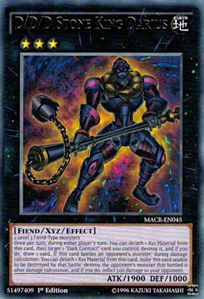 D/D/D Stone King Darius (MACR-EN045) - Rare