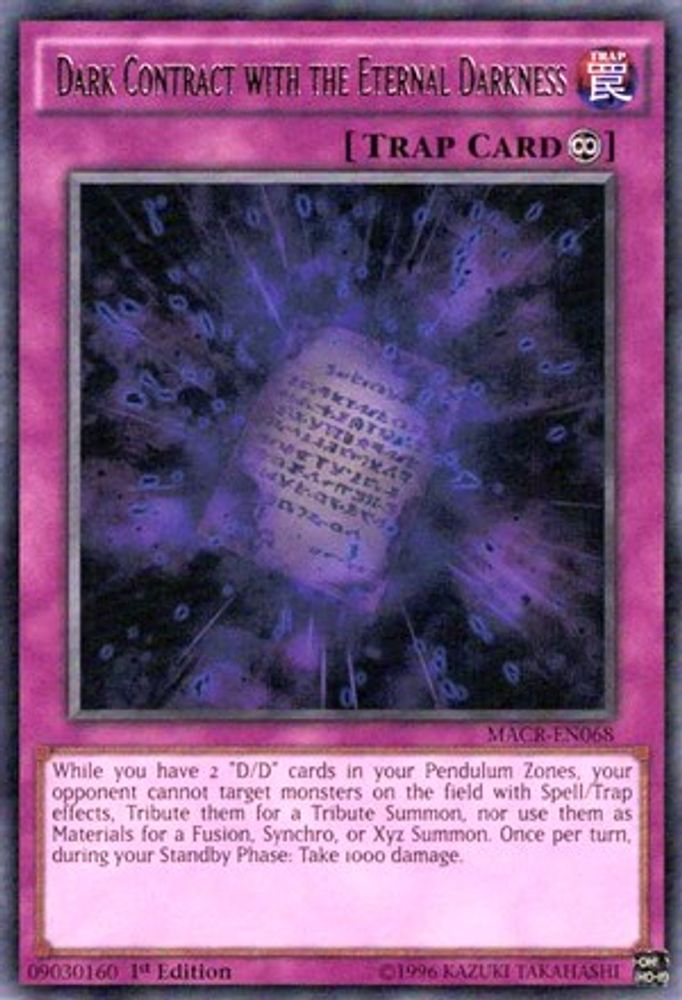 Dark Contract with the Eternal Darkness (MACR-EN068) - Rare