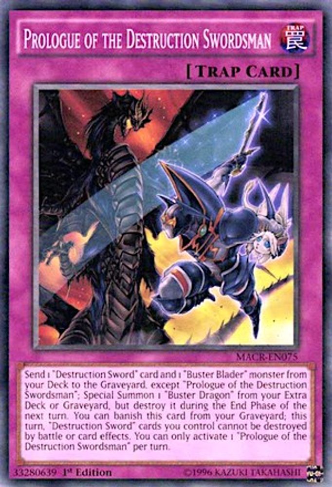 Prologue of the Destruction Swordsman (MACR-EN075) - Common